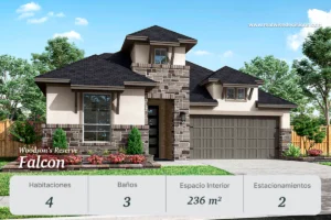 Fachada del modelo Falcon en Woodson’s Reserve 