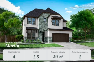 Fachada del modelo Martin en Woodson’s Reserve 
