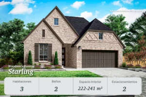Fachada del modelo Starling en Woodson’s Reserve 