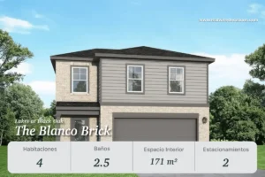 Casa The Blanco Brick en Lakes at Black Oak, Texas – 4 habitaciones, 2.5 baños