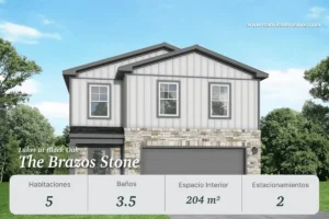 Casa The Brazos Stone en Lakes at Black Oak, Texas – 5 habitaciones, 3.5 baños
