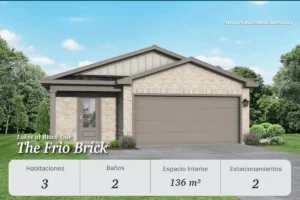 Casa The Frio Brick en Lakes at Black Oak, Texas – 3 habitaciones, 2 baños