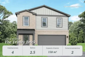 Casa The Trinity Brick en Lakes at Black Oak, Texas – 4 habitaciones, 2.5 baños