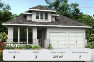 Casa elegante modelo 2188W en Grand Central Park Conroe Texas 