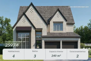 Casa modelo 2593W en Grand Central Park Conroe, casas en venta en Texas 