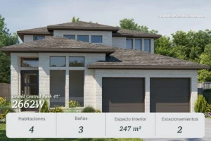 Casa familiar 2662W en Grand Central Park Conroe, casas nuevas en Conroe Texas 