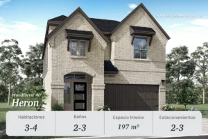 Casa modelo Heron en Woodforest, comunidad exclusiva en Texas