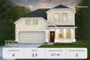 La Idalou en Rosehill Lake Magnolia Texas ofrece 4 habitaciones, 2.5 baños y 217 m². Ideal para quienes desean invertir en casas con amenidades cerca de Houston Texas.