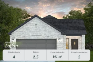 Casa Lufkin en Ellerden, comunidad en Texas, 4 habitaciones y 2.5 baños. Casas en Tomball, bienes raíces en Houston. 