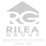 Logo de Rilea Group, desarrolladores inmobiliarios de The Ryder Wynwood en Miami.