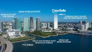 Ubicación de Casa Bella Miami Residences junto a museos y atracciones