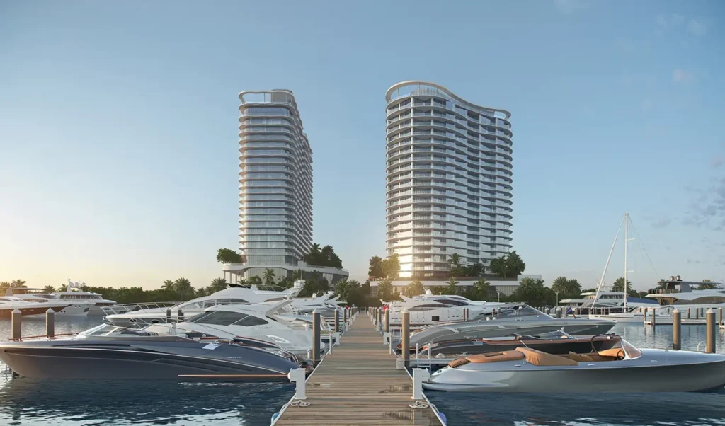 Identidad de St. Regis Bahia Mar, uno de los desarrollos residenciales de lujo más exclusivos en Fort Lauderdale.